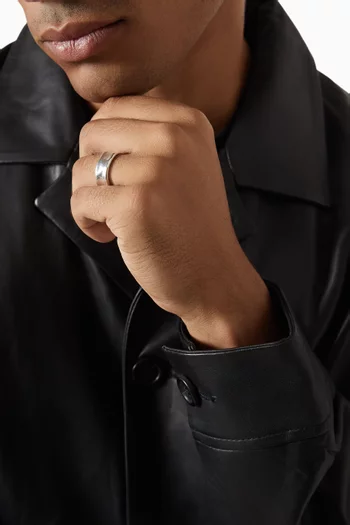 Wide Waterfall Ring in Sterling Silver
