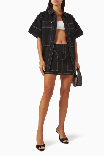 Mercer Oversized Shirt in Denim