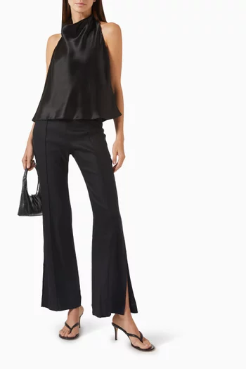 Savanna Tie Top in Satin