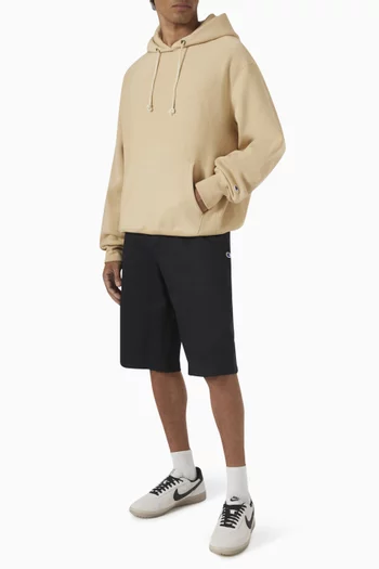 Relaxed Hoodie in Reverse Weave Fleece