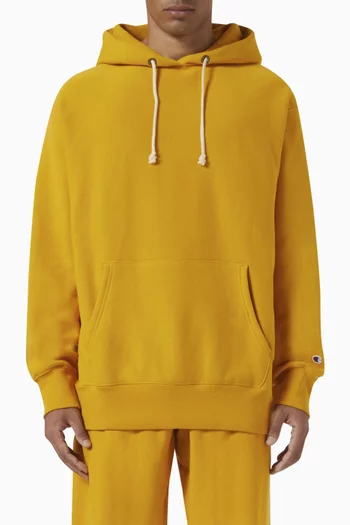 Relaxed Hoodie in Reverse Weave Fleece