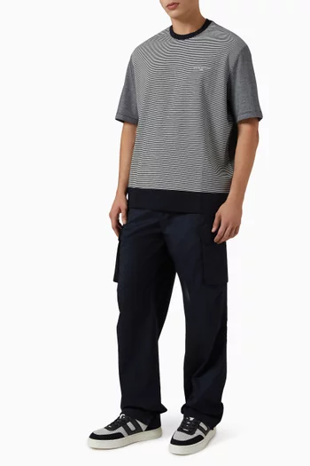 بنطال كارغو مارينا قطن تويل