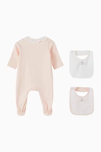 طقم هدايا قطن عضوي، 3 قطع