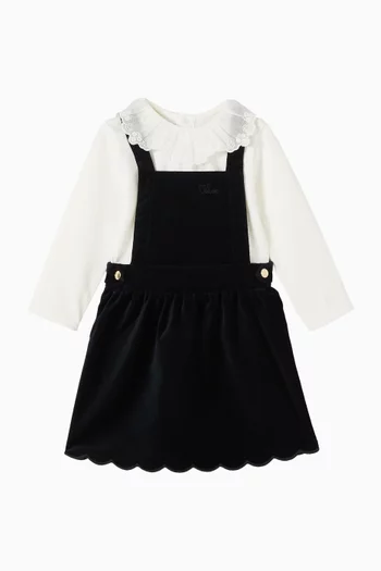 طقم بلوزة وفستان دنغري 