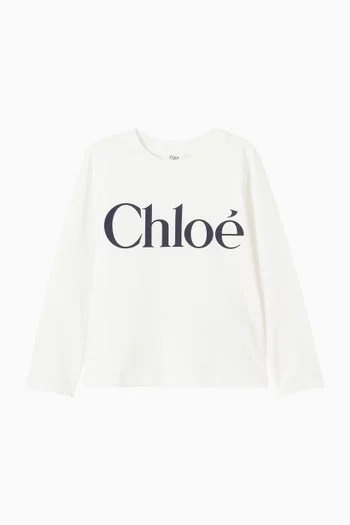 تي شيرت بشعار الماركة قطن جيرسيه