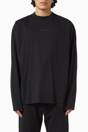 تي شيرت بشعار الماركة قطن جيرسيه