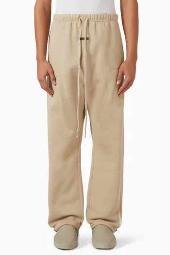 Relaxed Logo Sweatpants in Cotton-fleece