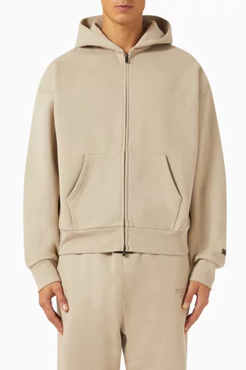 Classic-fit Zip Hoodie in Cotton-fleece