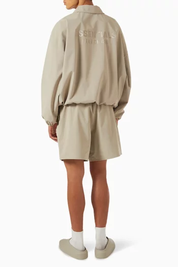 Sporty Half-Zip Pullover in Nylon