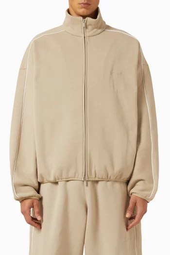 Modern Fit Track Jacket in Fleece