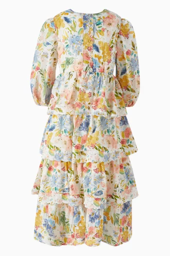 Embroidered Floral Maxi Dress