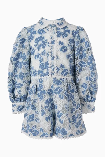 Lori Embroidered Romper