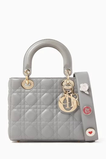 My ABC Lady Dior Badges Bag in Lambskin