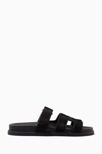 Unused Chypre Sandals in Moire Calfskin Leather, EU 39