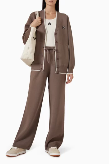 Boke Flower 2.0 Embroidered Pants in Wool-blend