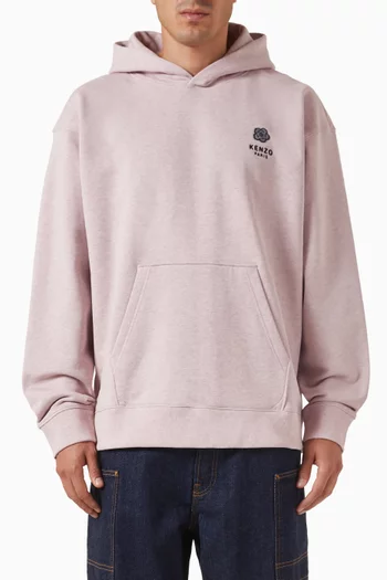 Boke Flower Embroidered Oversized Hoodie in Cotton
