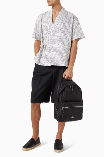 Mura Weave Backpack in Canvas