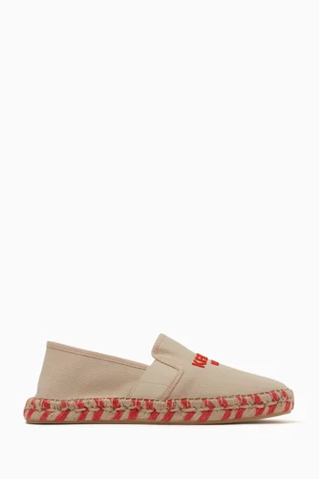 Logo-embroidered Espadrilles in Canvas