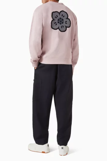 Boke Flower Embroidered Sweatshirt in Cotton