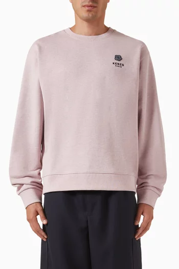 Boke Flower Embroidered Sweatshirt in Cotton