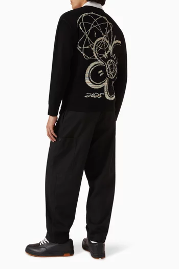 x Futura 2000 Unisex Cardigan in Wool Blend