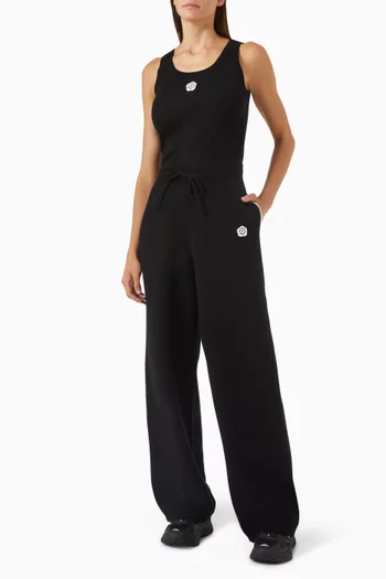 Boke Flower 2.0 Embroidered Pants in Wool & Cotton