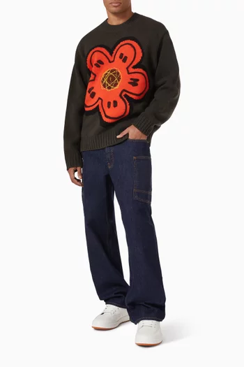 x Futura 2000 Embroidered Sweater in Wool