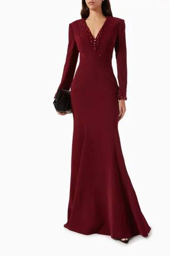 Embellished Mermaid Gown