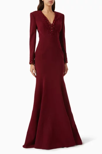 Embellished Mermaid Gown