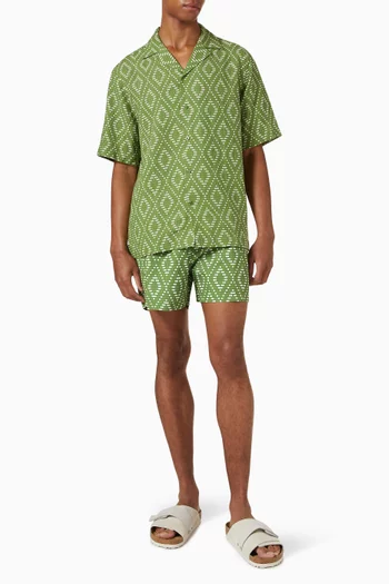 Roberto Raffia Angra Shirt in Linen