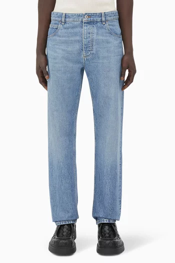 Vintage Indigo Straight-fit Jeans in Denim