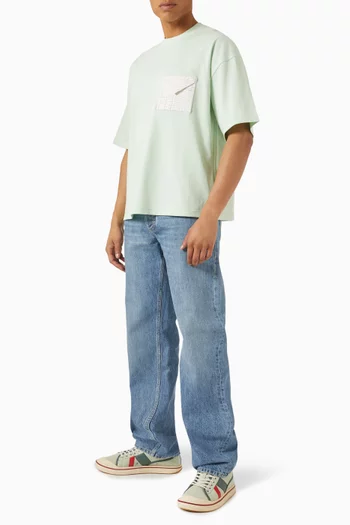 تي شيرت فضفاض قطن جيرسيه بيما