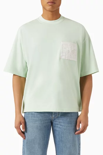 تي شيرت فضفاض قطن جيرسيه بيما