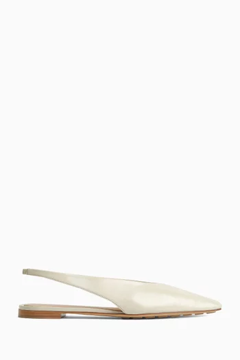 Sofia Slingback Ballet Flats in Leather
