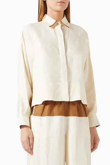 Biacco Blouse in Silk-twill