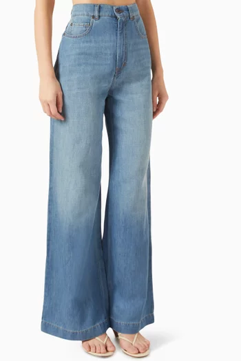 Volpino Wide-leg Jeans in Denim