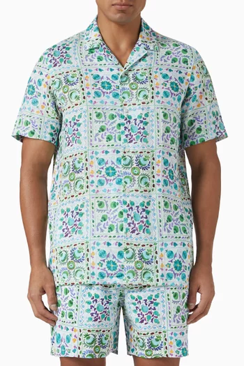 Suzani Short-sleeve Shirt in Linen