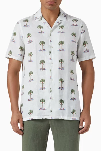 Gioventu Short-sleeve Shirt in Linen