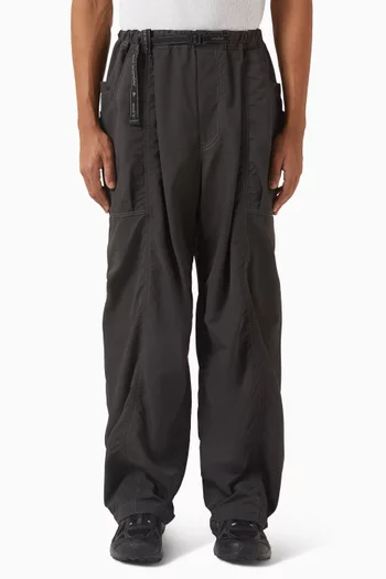 بنطال 70 بحزام نايلون مجعد