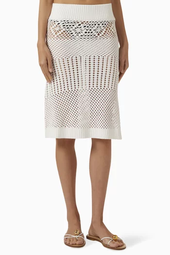 Orchard Midi Skirt in Crochet