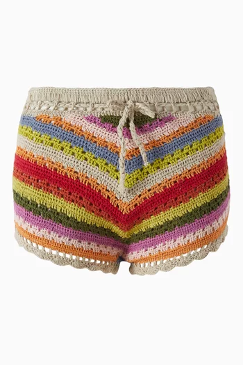 The Crochet Drawstring Shorts