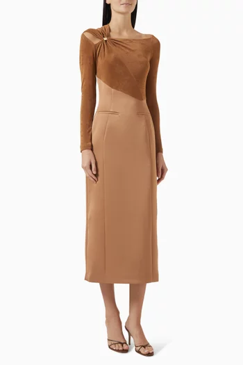 فستان اليانور متوسط الطول