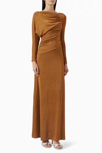 فستان دافن طويل