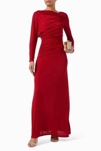 فستان دافن طويل