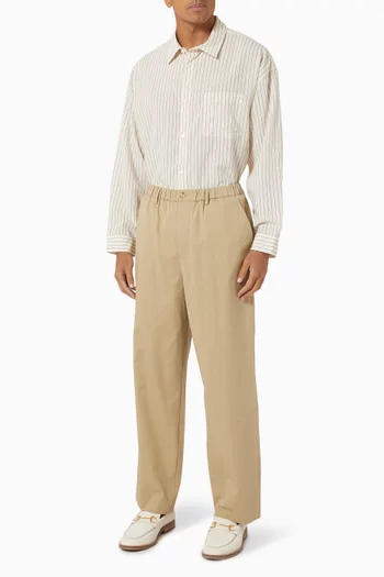 Striped Shirt in Viscose-blend