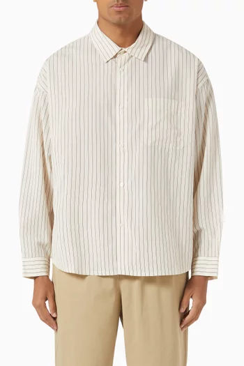 Striped Shirt in Viscose-blend