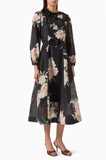 Floral Print Midi Dress