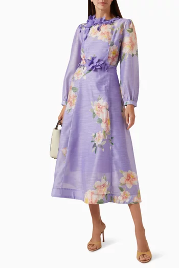 Floral Print Midi Dress