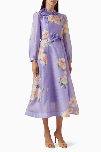Floral Print Midi Dress