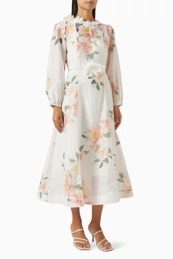 Floral Print Midi Dress